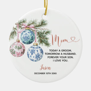 Personalisierte Hochzeitsgeschenke Mama der Weihna Keramik Ornament