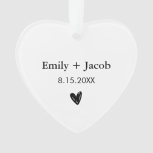 Personalisierte Hochzeitsgeschenke Paare Verheirat Ornament