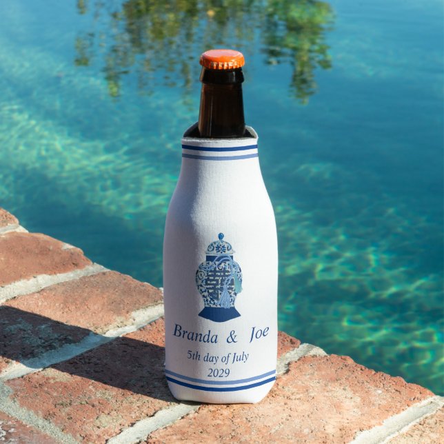 Personalisierte Hochzeitsginger Jar kann Cooler fl Flaschenkühler (In Situ Pool)