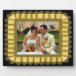 Personalisierte Hochzeitshilfsrahmen für das Foto Fotoplatte