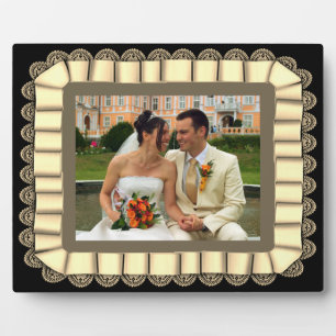 Personalisierte Hochzeitshilfsrahmen für das Foto Fotoplatte