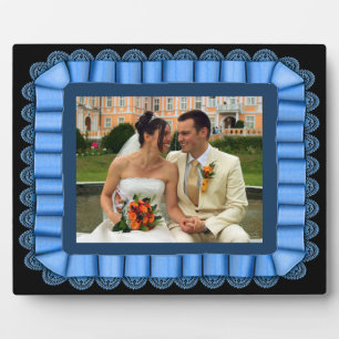 Personalisierte Hochzeitshilfsrahmen für das Foto Fotoplatte