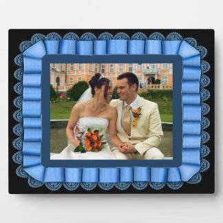 Personalisierte Hochzeitshilfsrahmen für das Foto Fotoplatte