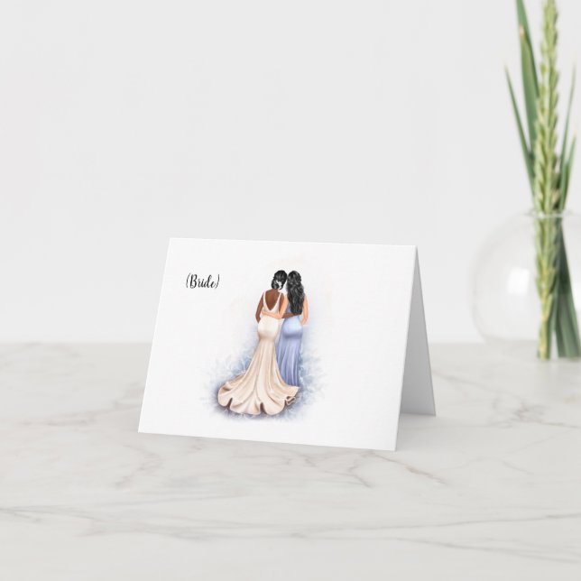 Personalisierte Hochzeitskarte für einen Schwieger Karte (Vorderseite)