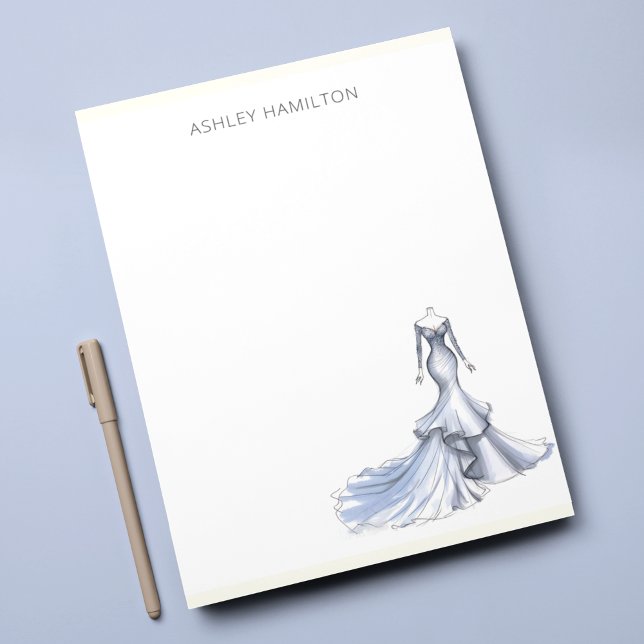 Personalisierte Hochzeitskleidung Blue Note Card Mitteilungskarte (Von Creator hochgeladen)