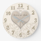 Personalisierte Hochzeitsmauer-Uhren oder Jubiläum