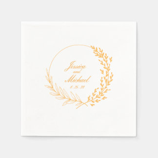 personalisierte Hochzeitsnapkins Serviette