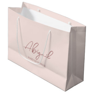 Personalisierte Hochzeitsparteiennamensbeutel Große Geschenktüte