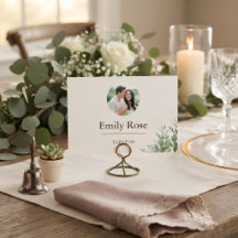 Personalisierte Hochzeitsplatzkarte Rustikale Bota
