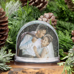 Personalisierte Hochzeitsschneedecke mit Ihrem Fot Schneekugeln
