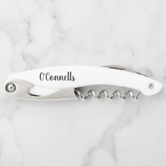 personalisierte Hochzeitsschraube Kellnermesser
