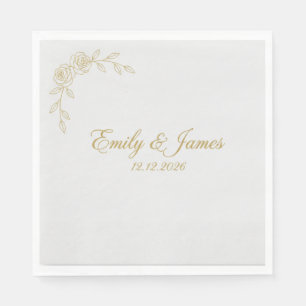 Personalisierte Hochzeitsservietten Individuell Serviette