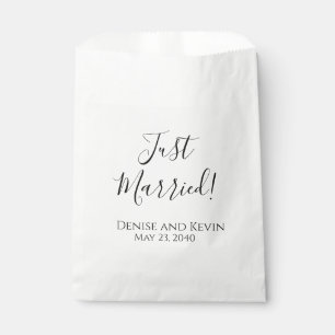 Personalisierte Hochzeitstüte für Kuchen "Gerade V Geschenktütchen