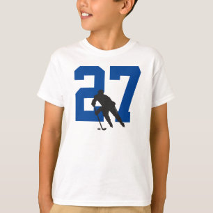 Personalisierte Hockey-Nummer T-Shirt