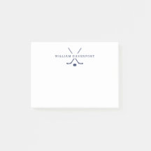 Personalisierte Hockey-Themen-Notizzettel