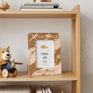 Personalisierte Höhenflugzeuge Kids Picture Frame Geätzte Rahmen