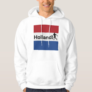 Personalisierte Holland-Flagge Fußball-Fan Hoodie