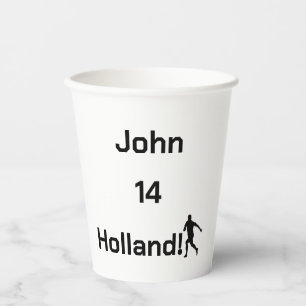Personalisierte Holland-Fußballfanparty Pappbecher