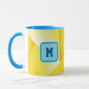Personalisierte holografische Anfangsbuchstabe Kaf Tasse