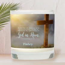 Personalisierte Holzkreuz-Verse