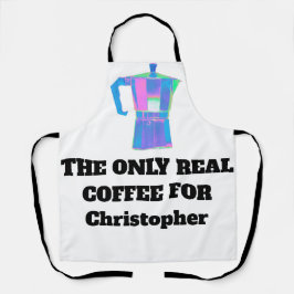 Personalisierte Home Barista Bright Schürze Lustig