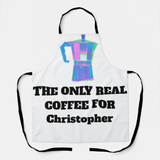 Personalisierte Home Barista Bright Schürze Lustig
