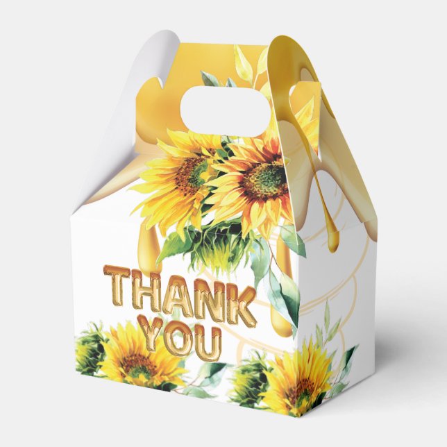 Personalisierte Honey Bee Birthday I Baby Dusche Geschenkschachtel (Vorderseite)