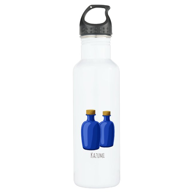 Personalisierte Ho'oponopono & Blue Flaschen Edelstahlflasche (Vorderseite)