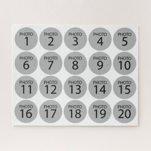 Personalisierte horizontale 20 FOTOKOLLAGE