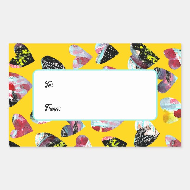 Personalisierte Hörproben Rechteckiger Aufkleber (Vorderseite)