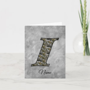 Personalisierte Hortensienblumen mit Monogramm Anf