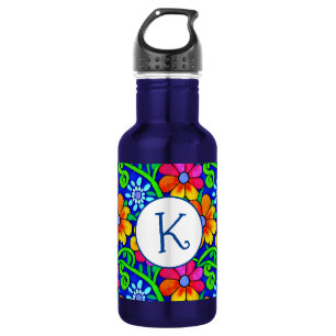 Personalisierte Hübsche Blüte Edelstahlflasche