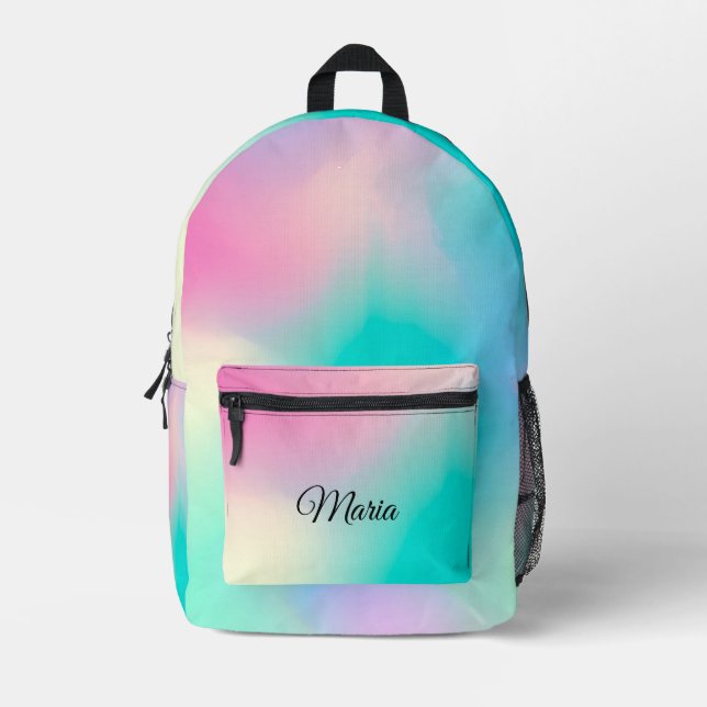 Personalisierte Hübsche Farbenfrohe Moderne Giralb Bedruckter Rucksack (Vorderseite)