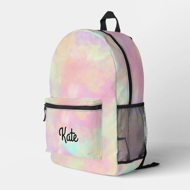 Personalisierte Hübsche Farbenfrohe Moderne Giralb Bedruckter Rucksack (Rückseitige Ecke Rechts)
