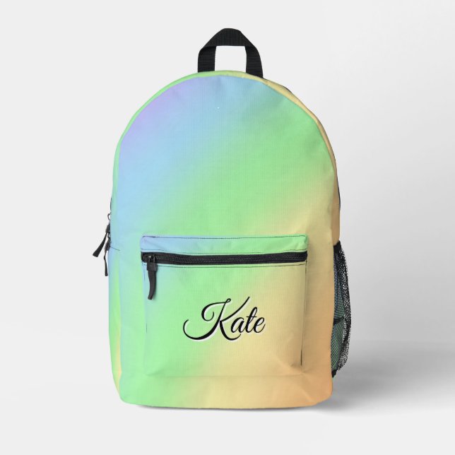 Personalisierte Hübsche Farbenfrohe Moderne Giralb Bedruckter Rucksack (Vorderseite)