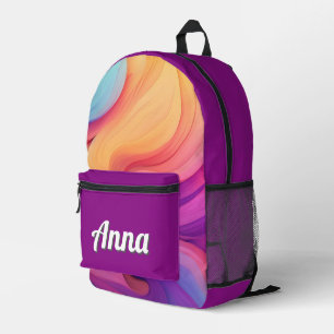 Personalisierte Hübsche Farbenfrohe Moderne Giralb Bedruckter Rucksack