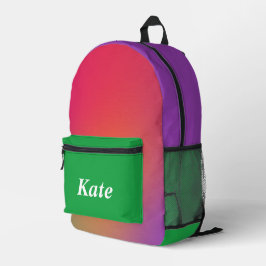 Personalisierte Hübsche Farbenfrohe Moderne Giralb Bedruckter Rucksack