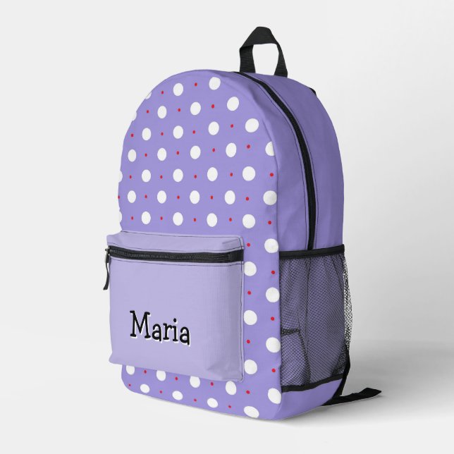 Personalisierte Hübsche Farbenfrohe Moderne Giralb Bedruckter Rucksack (Rückseitige Ecke Rechts)