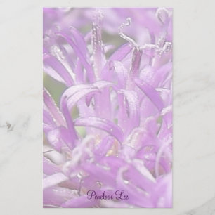 Personalisierte Hübsche Lavendel Wilde Blume Briefpapier