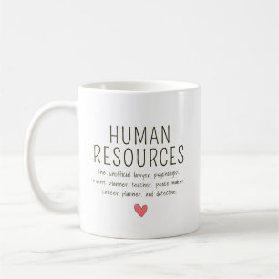 Personalisierte Humanressourcen Kaffeetasse