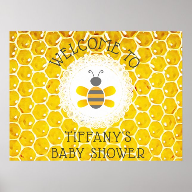 Personalisierte Hummeln oder Honey Bee Themed Post Poster (Vorne)