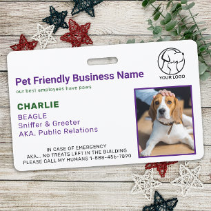 Personalisierte Hunde-Foto-ID für Haustiere in Un Ausweis