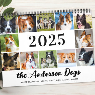 Personalisierte Hunde FotoCollage Modern 2026 Kalender