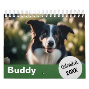 Personalisierte Hunde-Fotos Haustier Jahr Erstelle Kalender