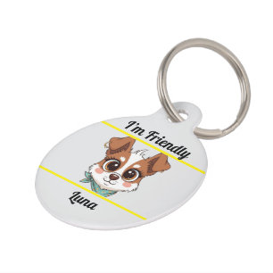 Personalisierte Hunde-ID-Markierung - Niedlicher C Haustiermarke