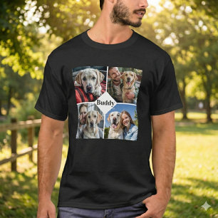 Personalisierte Hunde-Liebhaber-Haustier-Foto-Coll T-Shirt