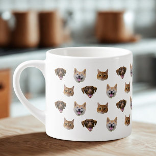 Personalisierte Hunde Tasse, Hunde Katze Mama Gesc Espressotasse