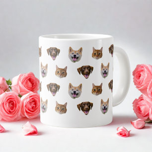 Personalisierte Hunde Tasse, Hunde Katze Mama Gesc Jumbo-Tasse