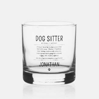 Personalisierte Hundebetreuer Haustierbetreuer Lus Whiskyglas