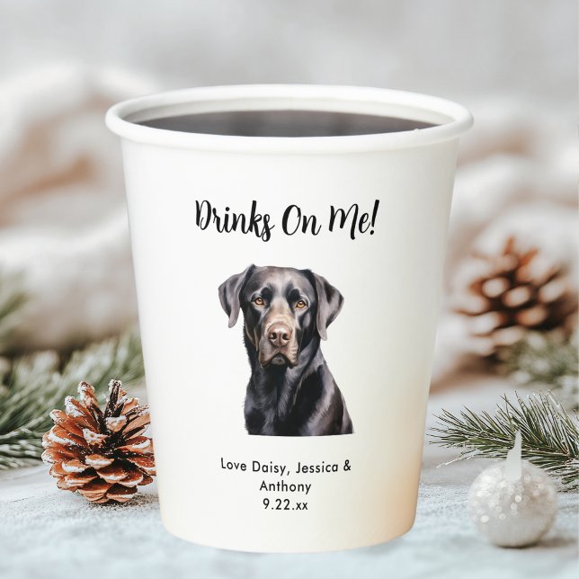 Personalisierte Hundehochzeit Pappbecher (Von Creator hochgeladen)
